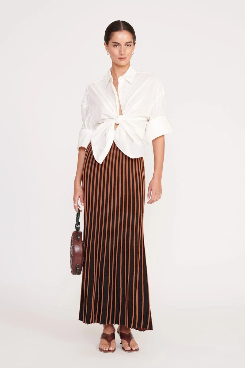 Aleida Skirt ~ Tan / Black