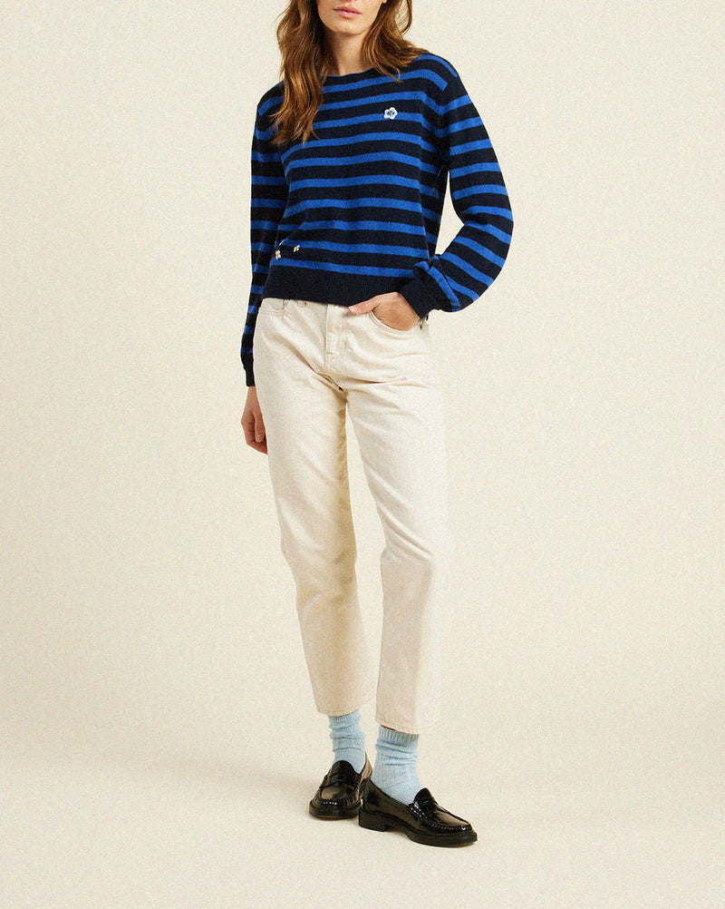 Ryan Sweater ~ Navy Blue Stripe