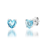 Glass Heart Studs