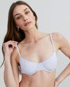 Daphne Eyelet Bikini Top ~ Lilac Pastel