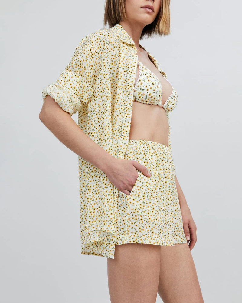 The Loretto Short ~ Sunflower Print