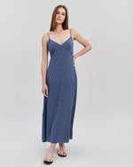 Rosetta Dress ~ Midnight Blue Polka Dot