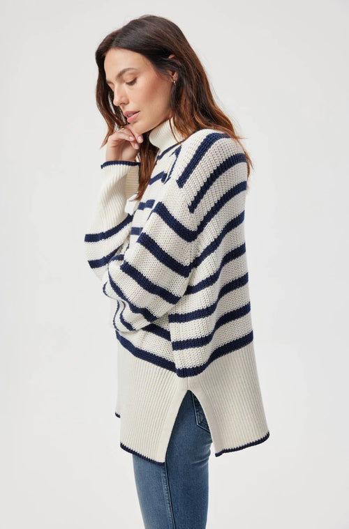 Topanga Sweater ~ Natural/Navy