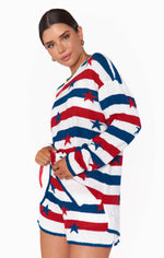 Go To Sweater ~ Star Spangled Stripe