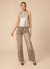 Piper Top ~ Silver Sequins