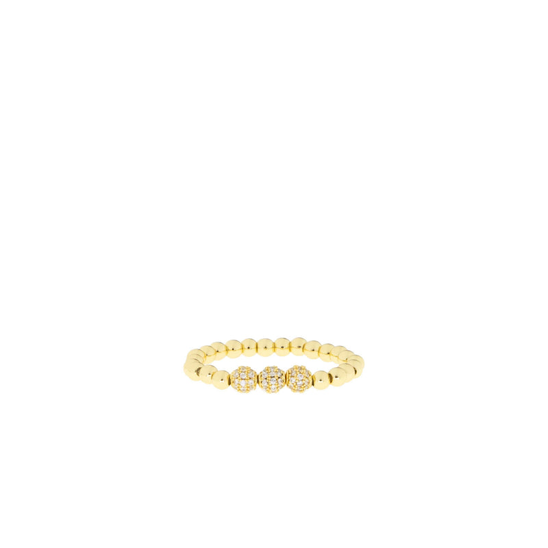 Triple Pave Stretch Ring