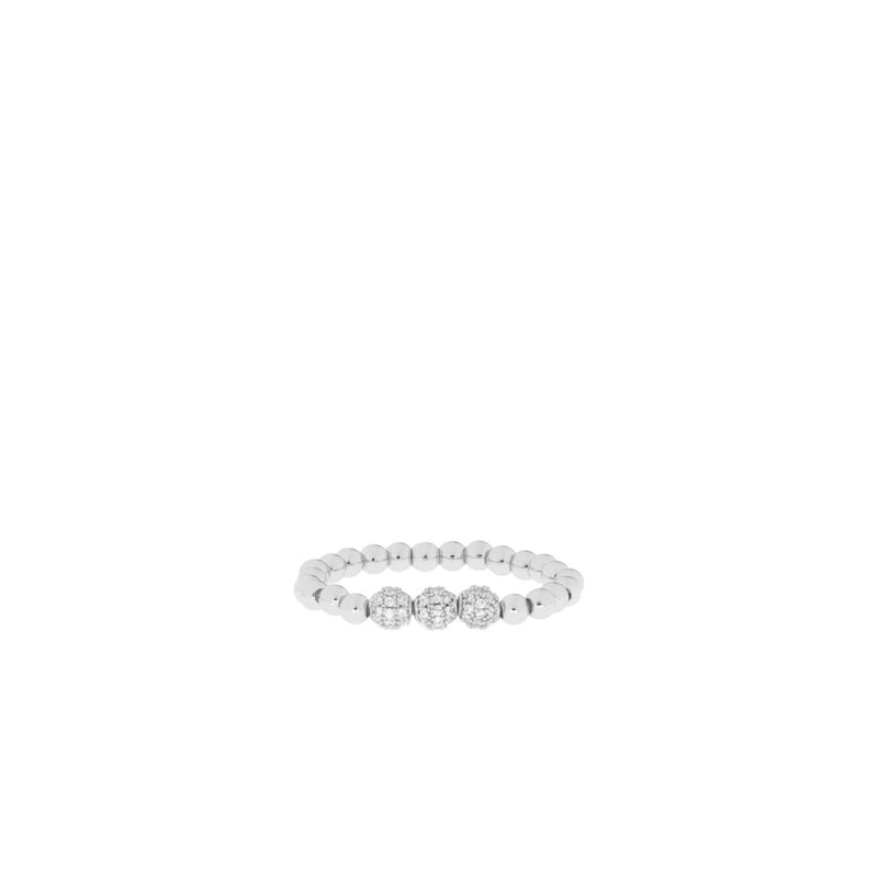 Triple Pave Stretch Ring