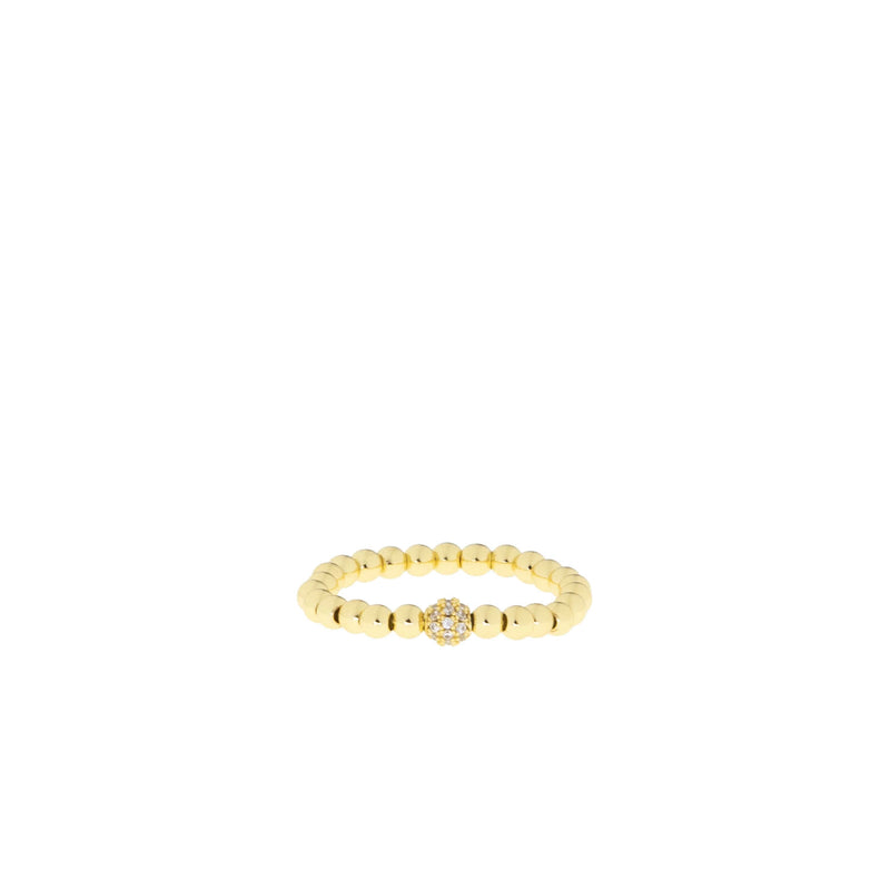 Single Pave Stretch Ring