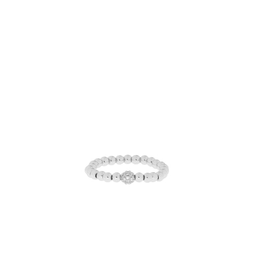 Single Pave Stretch Ring