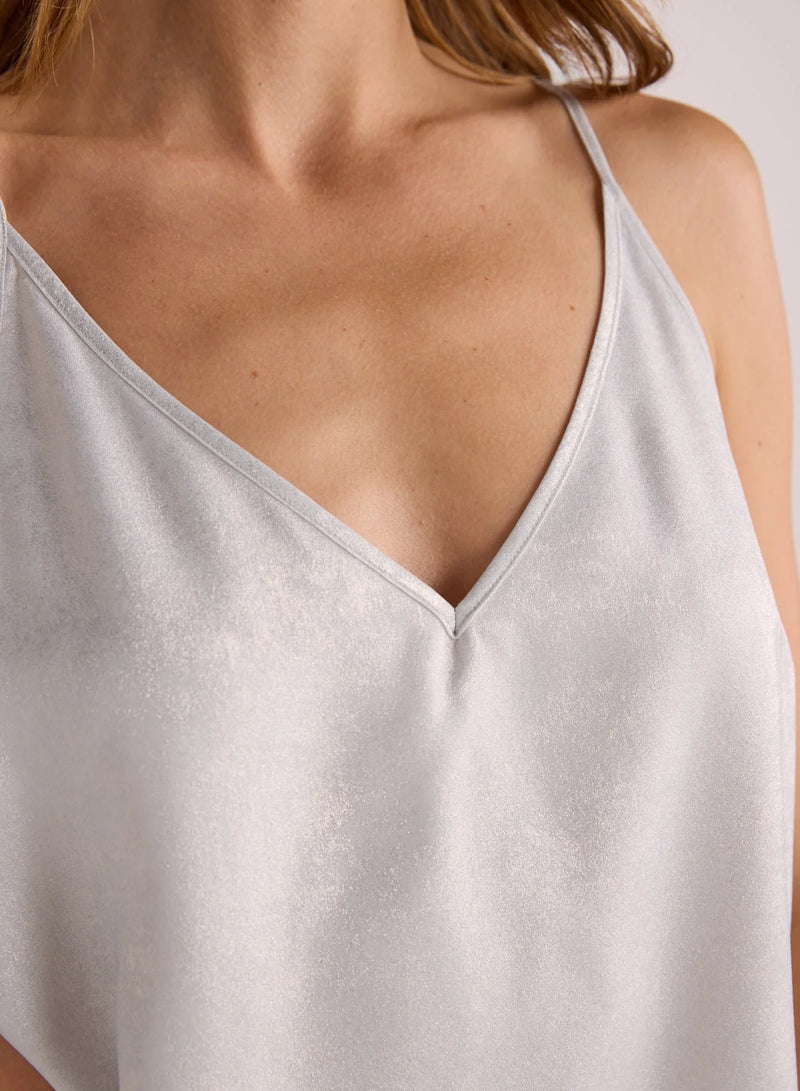 V-Neck Cami~ Metallic Opal