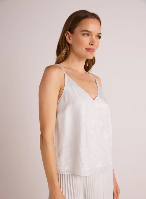 V-Neck Cami~ Metallic Opal