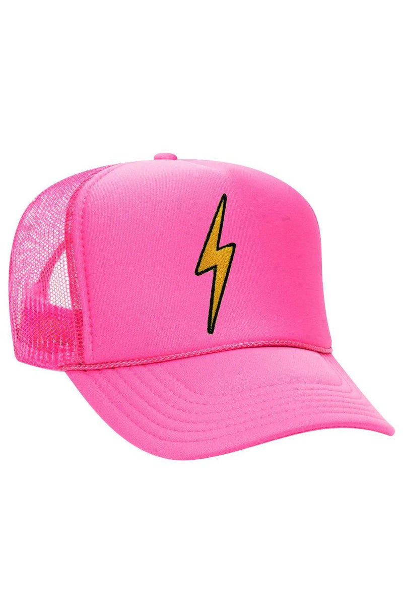 Bolt Vintage Trucker Hat ~ Neon Pink
