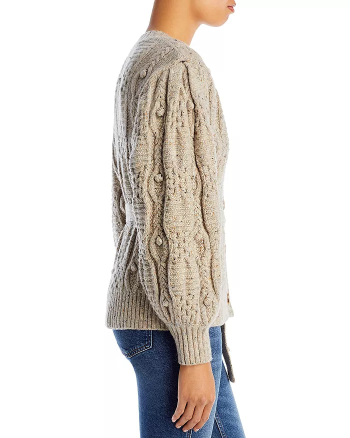 Popcorn cable 2025 knit sweater