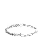 Metal Bead And Link Bracelet