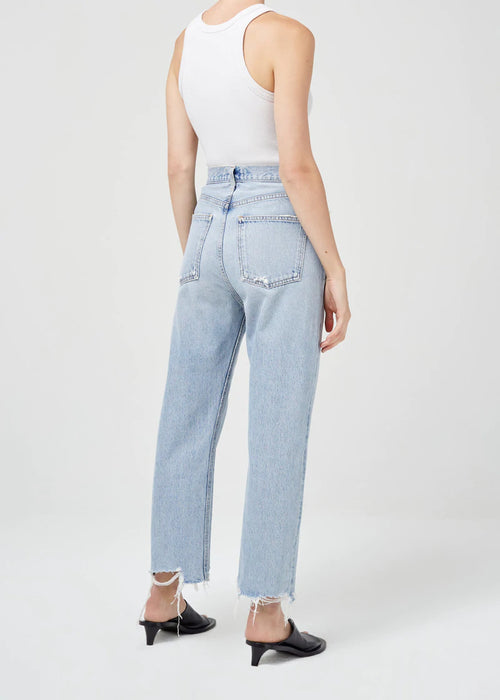 90's Crop Mid Rise Loose Straight Jeans ~ Nerve
