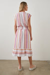 Ashlyn Dress ~ Hibiscus Stripe