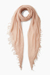 Cameo Rose Metallic Cashmere and Silk Scarf