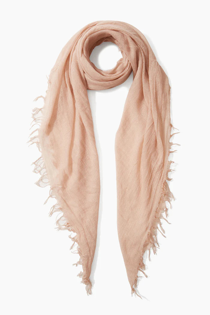 Cameo Rose Metallic Cashmere and Silk Scarf – Chic Streets