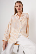 Clio Top ~ Clementine Stripe