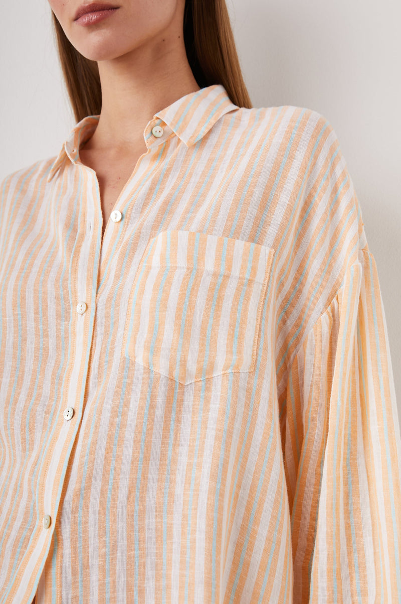 Clio Top ~ Clementine Stripe