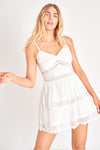 Cinnamon Mini Dress ~ True White