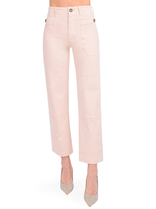 Oversized Pocket Utility Pant ~ Washed Nude Pink