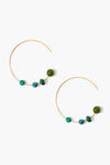 Turquoise Mix Gaia Hoops