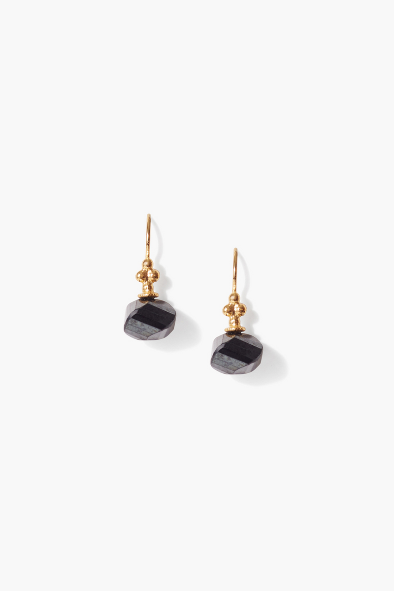 Black Spinel Earrings