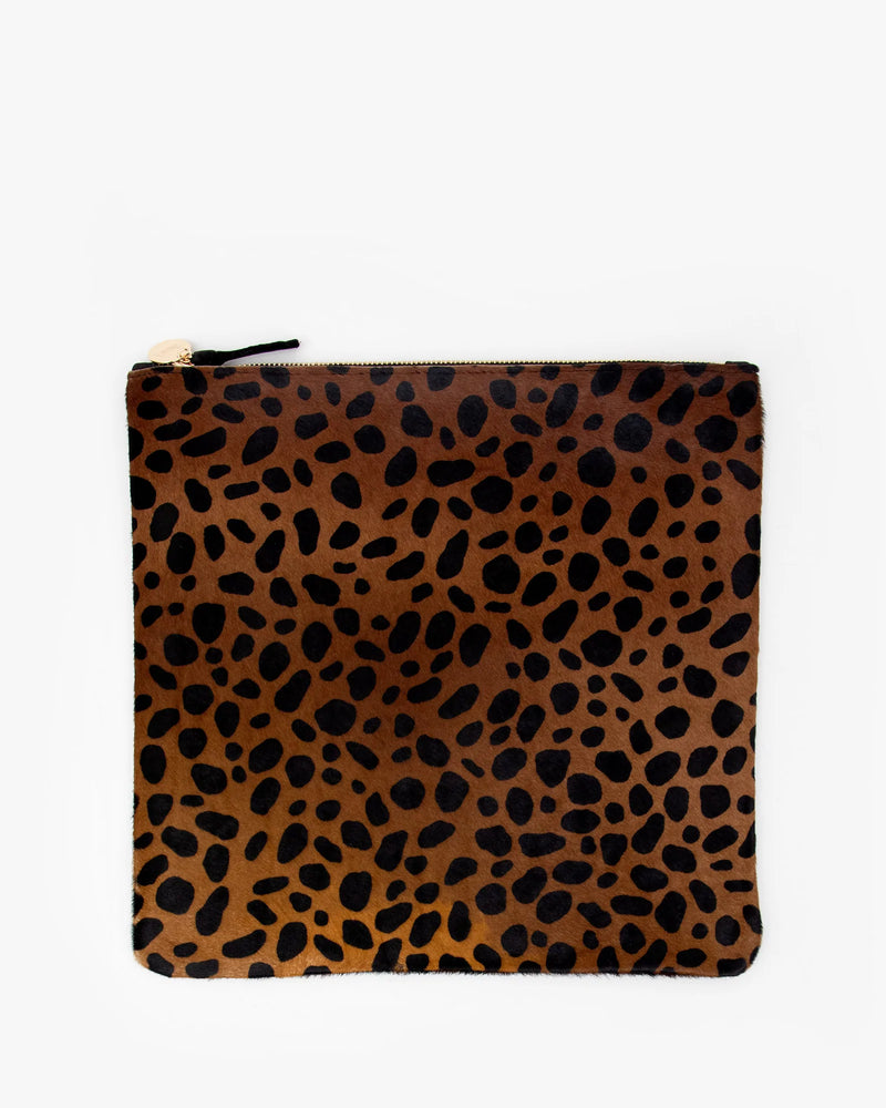 Leopard foldover clutch sale