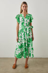 Gia Dress ~ Green Lotus