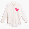 Mia Shirt Imperfect Heart Pocket ~ White