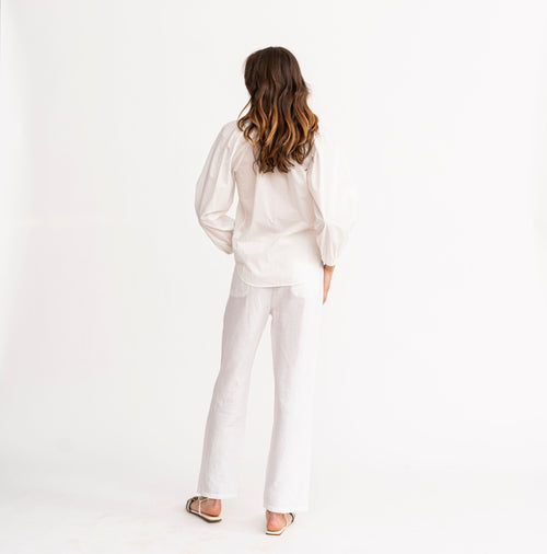 Paris Pant ~ Linen White