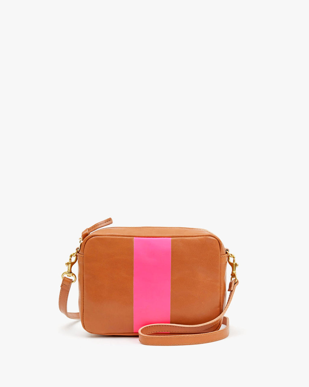 Midi Sac ~ Natural w/ Neon Pink Stripe – Chic Streets