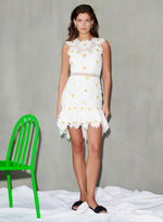 Cori Daisy Embroidered Mini Dress