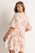 Summer Loving Linen Tiered Mini Dress