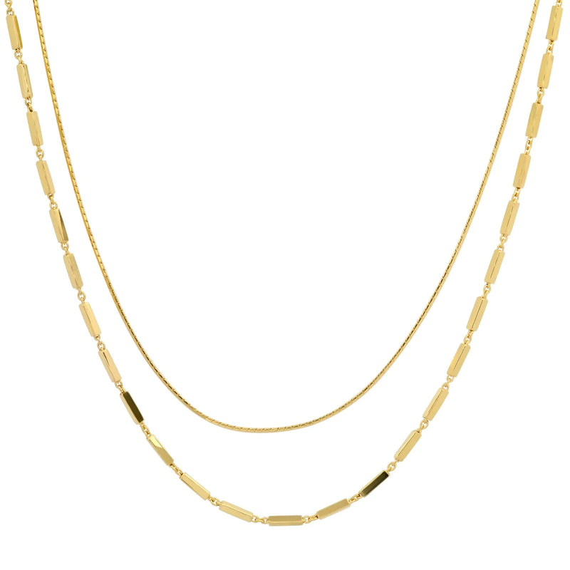 Gold Vermeil Double Chain Necklace