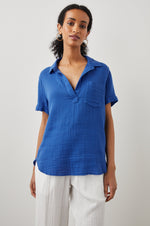 Savannah Shirt ~ Cobalt