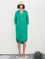 Long Sleeve Shirttail Dress ~ Clover