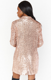 Bazel Blazer Dress ~ Rose Gold
