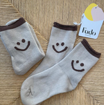 Fado Smiley Socks ~ Neutrals