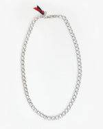 Stone Tennis Necklace ~ 24" Clear