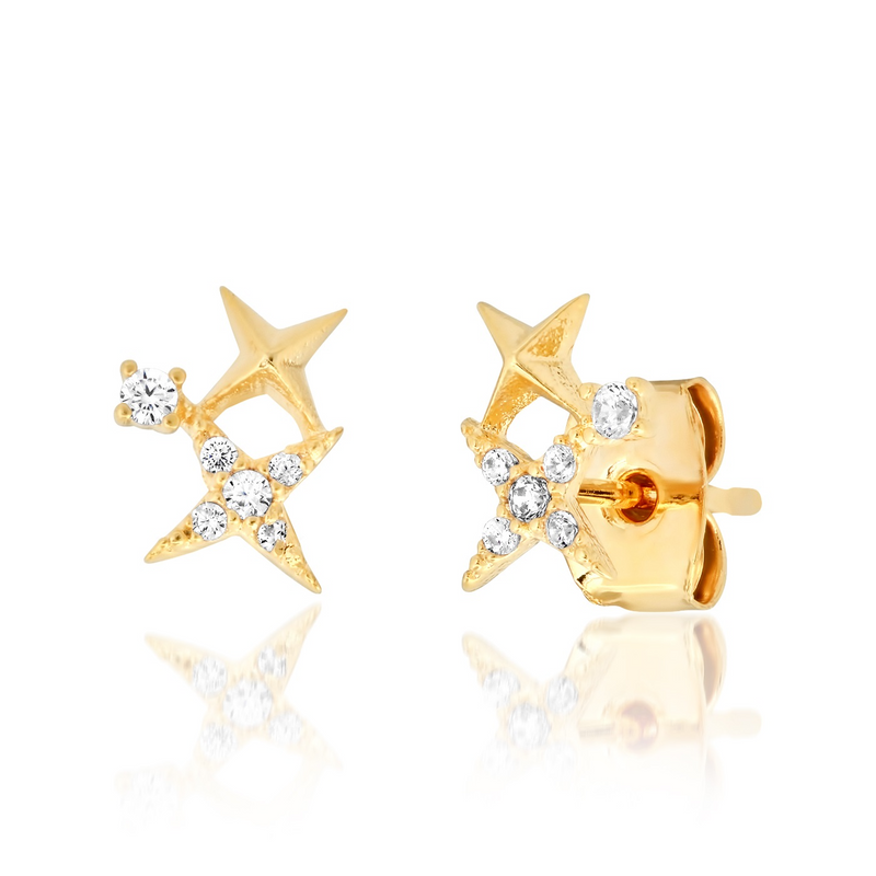 Twinkle Stars Stud Earrings