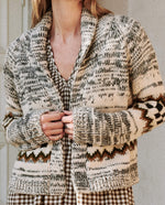 Geo Check Lodge Cardigan