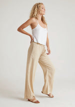 Smocked Waist Wide Leg Pant