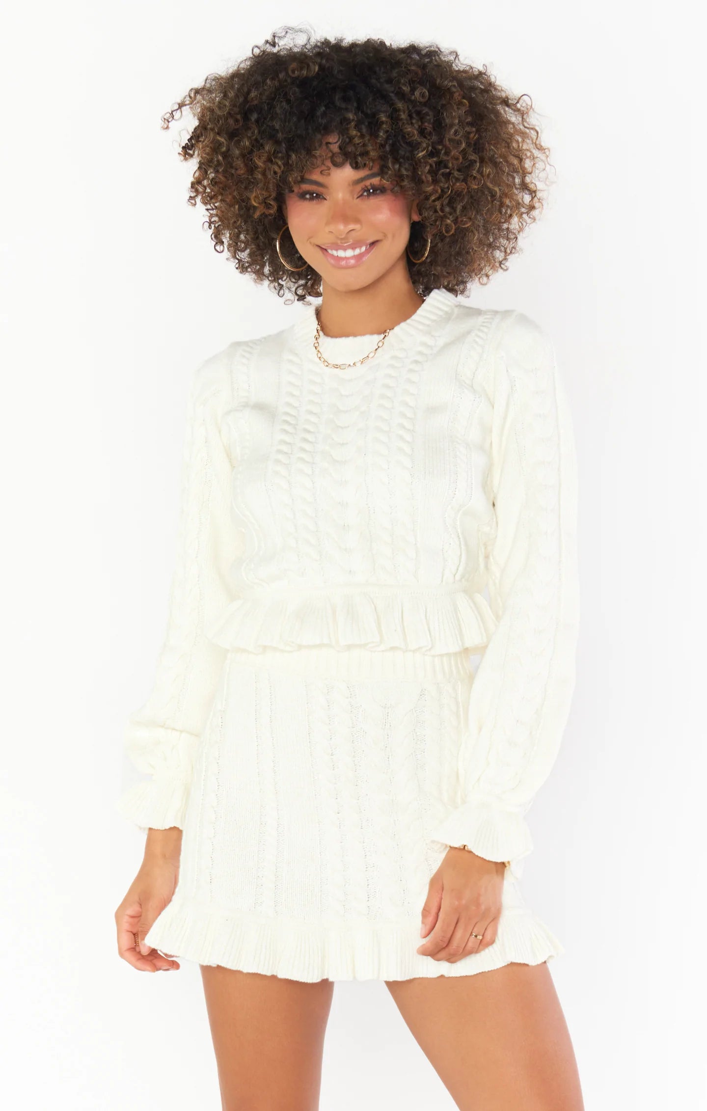 Jumper sales skirt cream