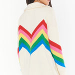 Weston Half Zip Pullover ~ Rainbow Knit