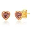 Glass Heart Studs