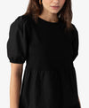 Poplin Mix Dress ~ Black