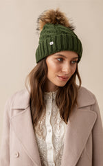 Amalie Knit Hat With Removable Pompom