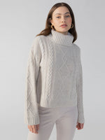 Mod Cable Sweater ~ Toasted Marshmallow